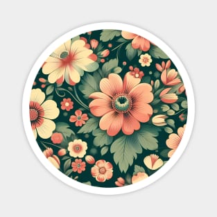 Pink Flowers Magnet